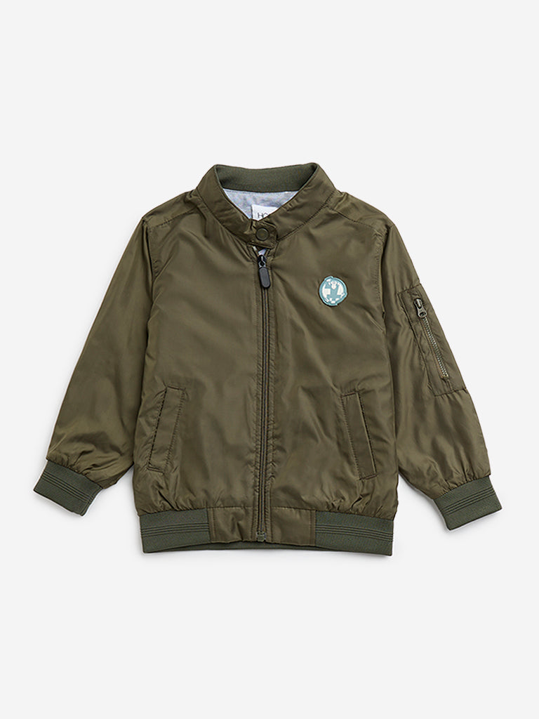 HOP Kids Olive Bomber Jacket