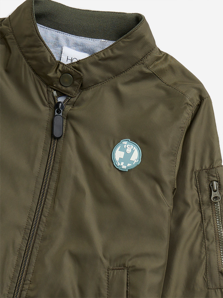 HOP Kids Olive Bomber Jacket