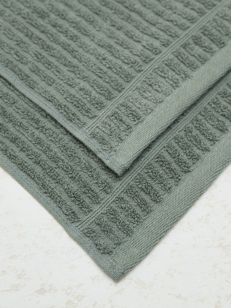 Westside Home Sage Face Towel (Set of 2)