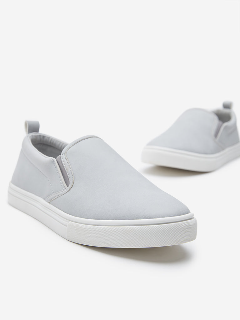 SOLEPLAY Grey Slip-On Shoes