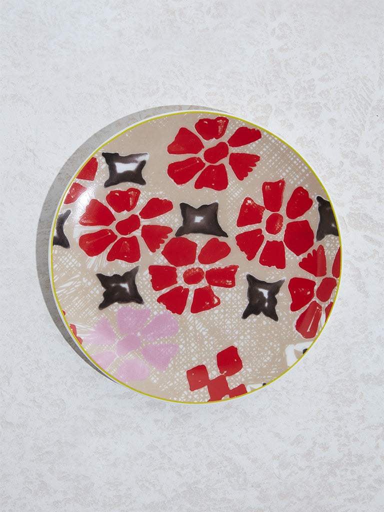 Westside Home Multicolour Floral Design Side Plate