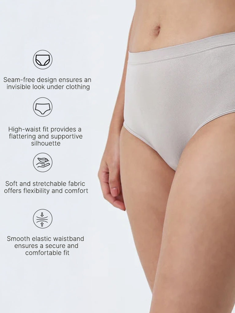 Wunderlove Grey Seamfree Full Brief