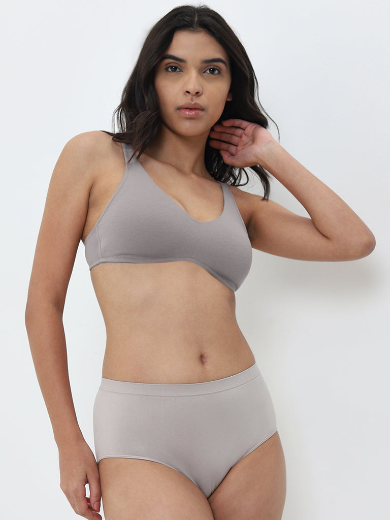 Wunderlove Grey Seamfree Full Brief