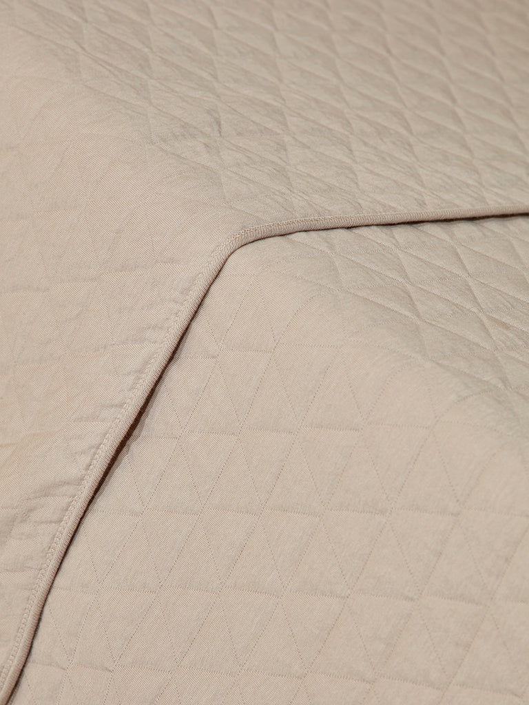 Westside Home Beige Jersey Double Comforter