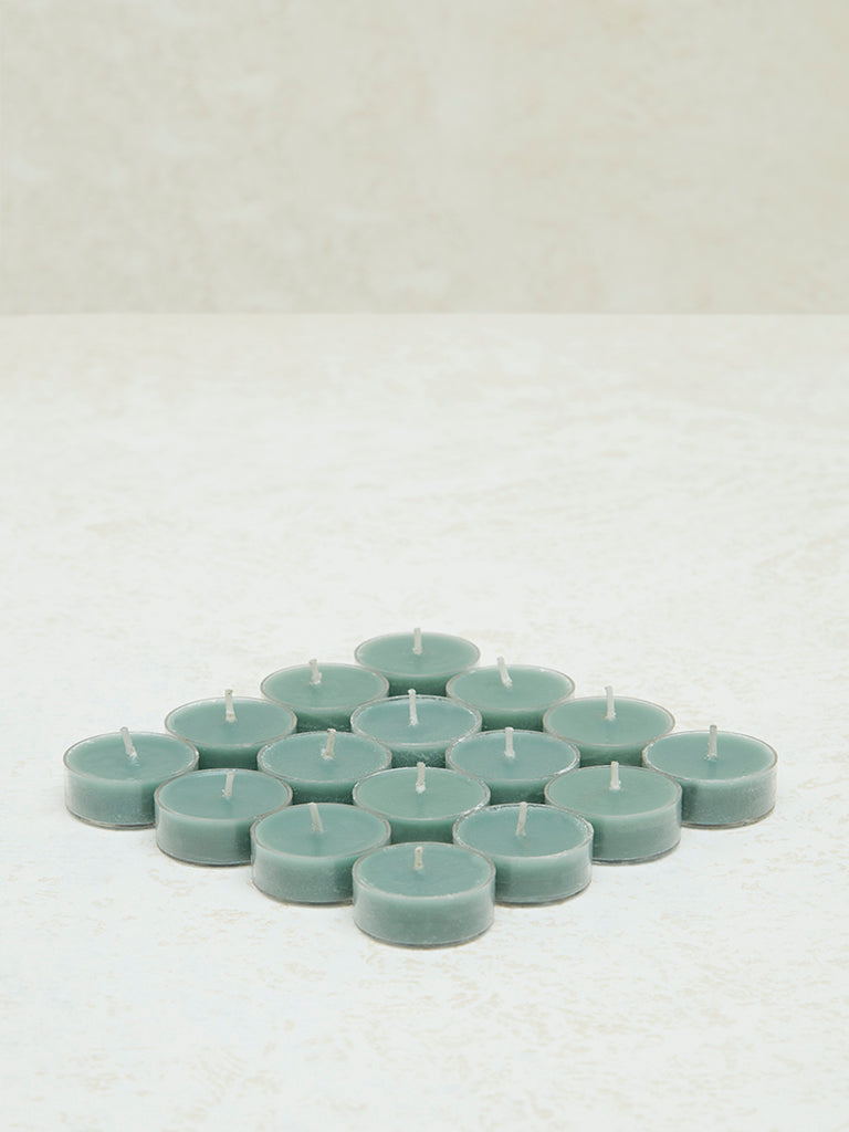 Westside Home Mint Acrylic Tealight Candle (Set of 16)