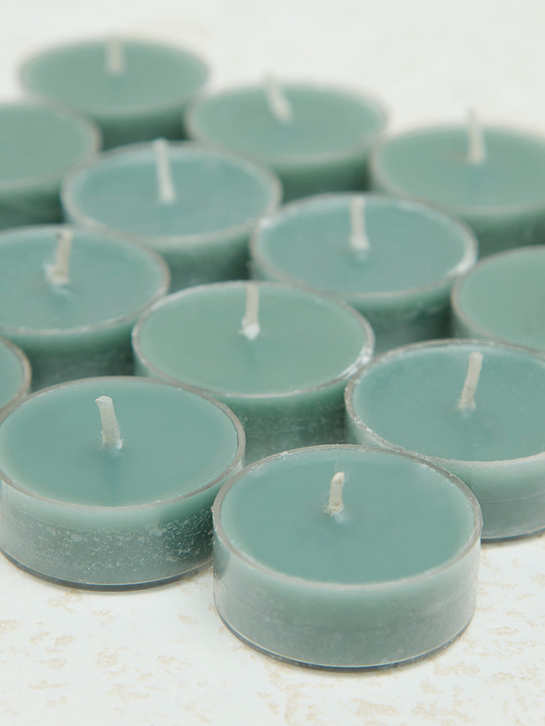 Westside Home Mint Acrylic Tealight Candle (Set of 16)