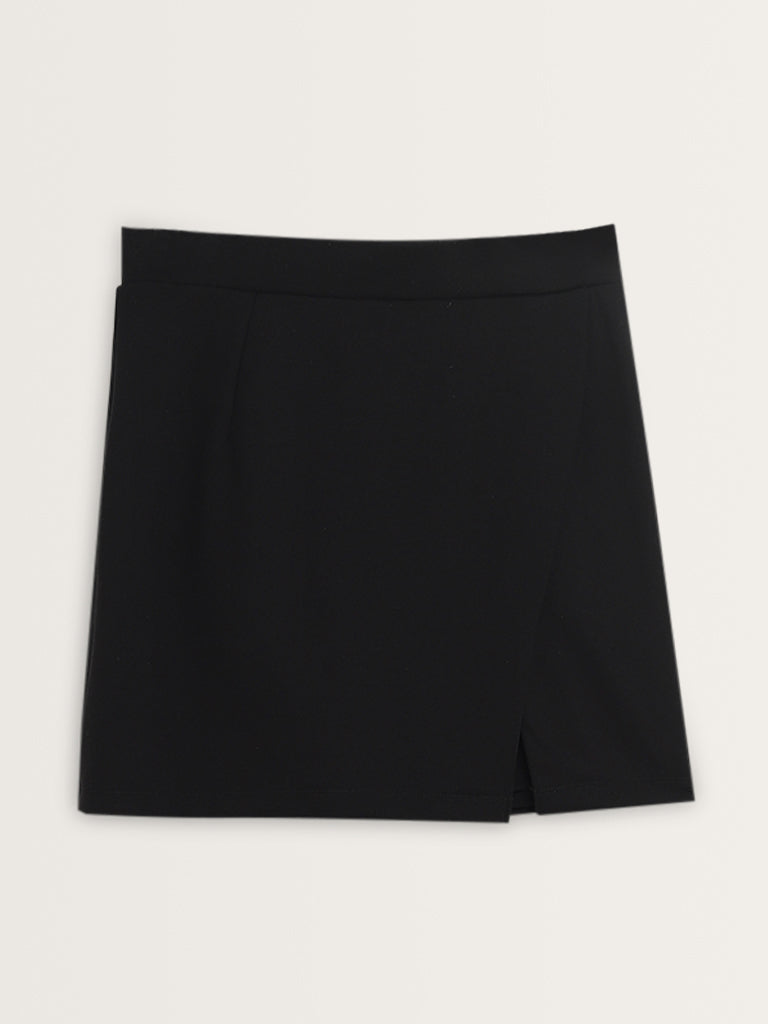 Nuon Black High-Rise Skort