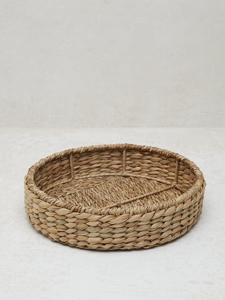 Westside Home Brown Round Basket