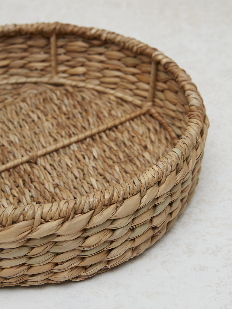 Westside Home Brown Round Basket