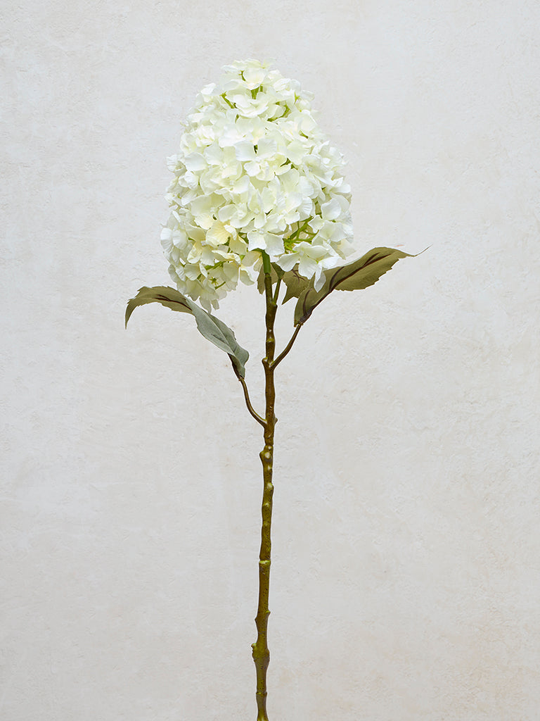 Westside Home White Hydrangea Artificial Flower- Large