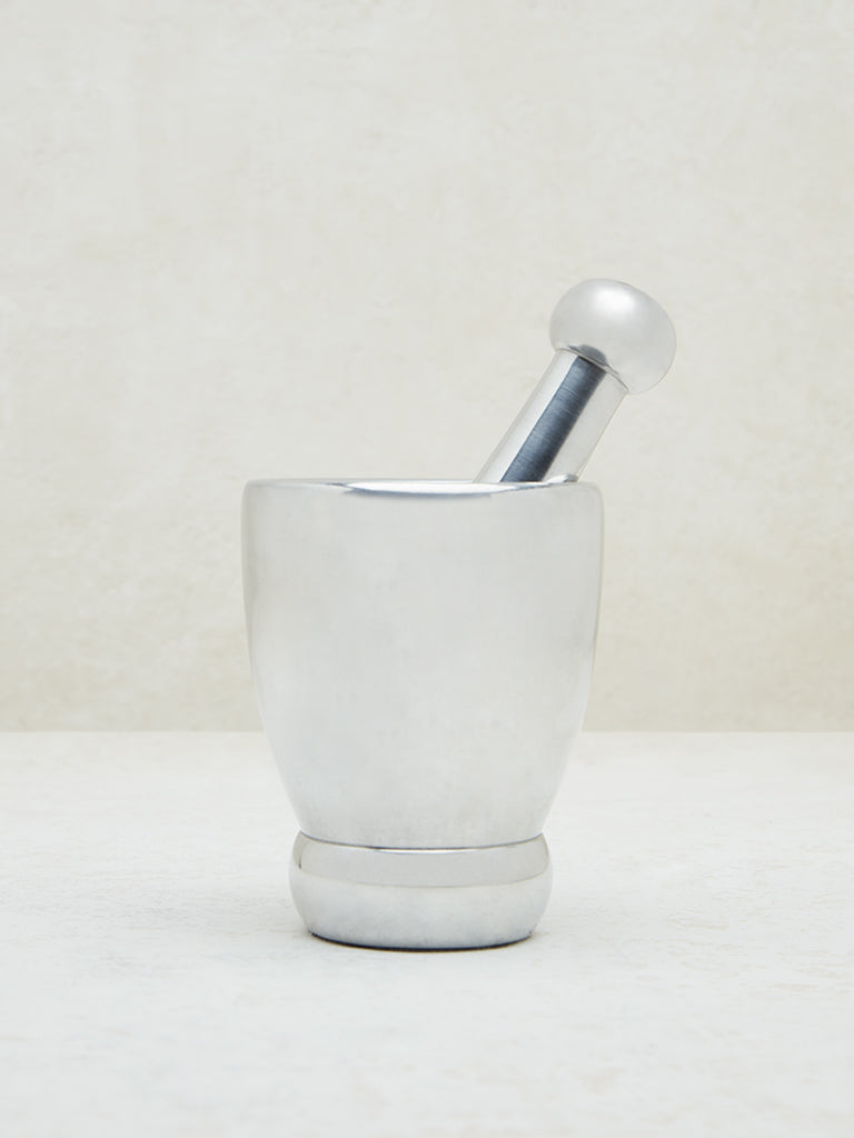 Westside Home Silver Mortar and Pestle - Large