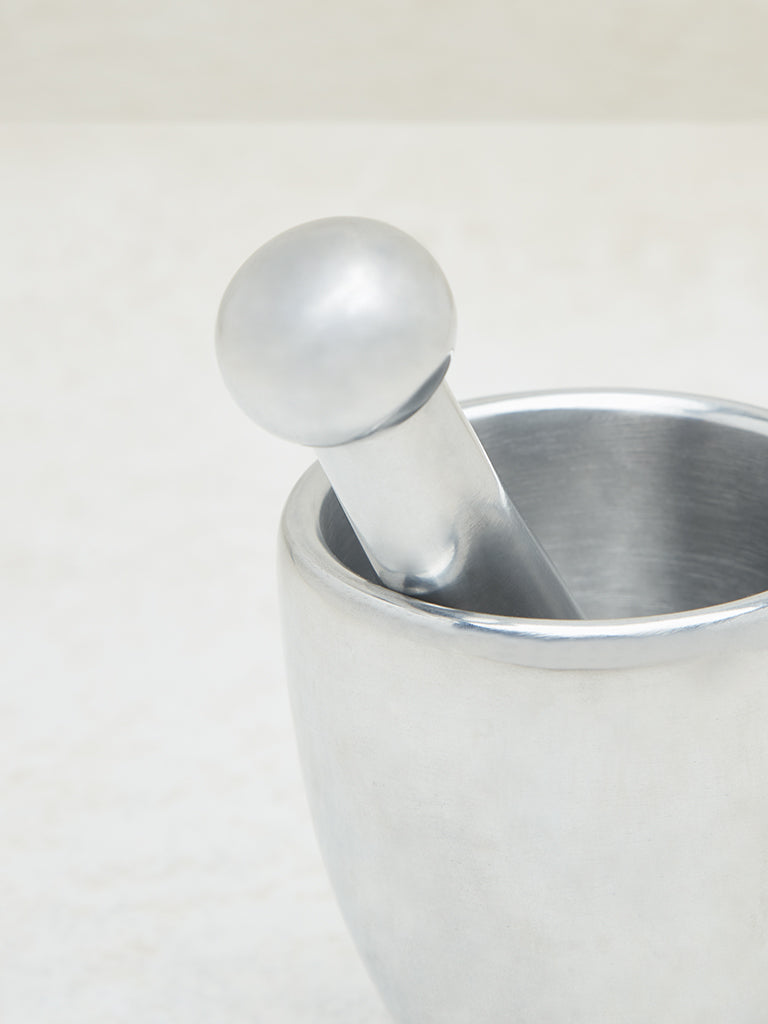 Westside Home Silver Mortar and Pestle - Large