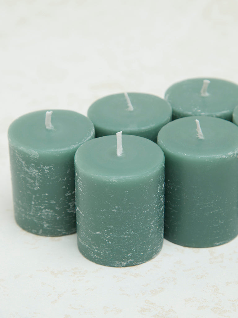 Westside Home Green Votive Candle (Set of 6)