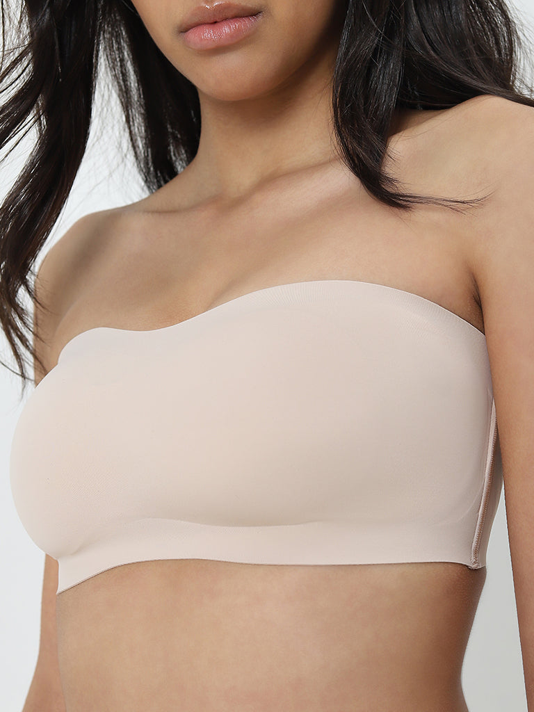 Wunderlove Beige Padded Invisible Bra