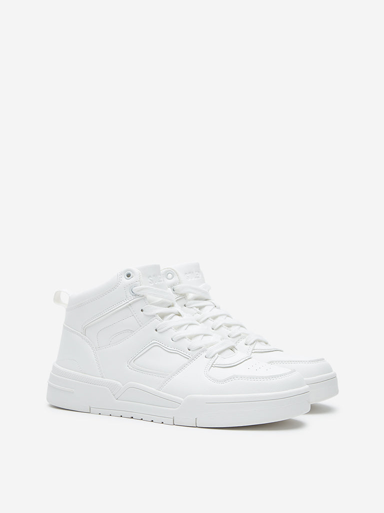 SOLEPLAY White High Top Boots