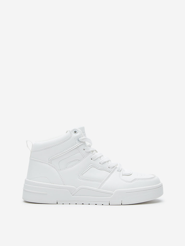 SOLEPLAY White High Top Boots