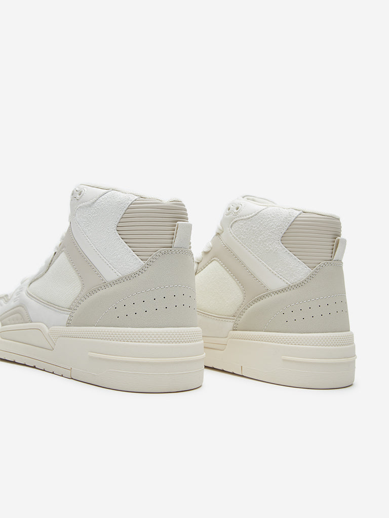 Buy SOLEPLAY Beige Perforated High Top Boots from Westside