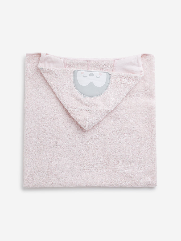 HOP Baby Light Pink Animal Design Cotton Towel