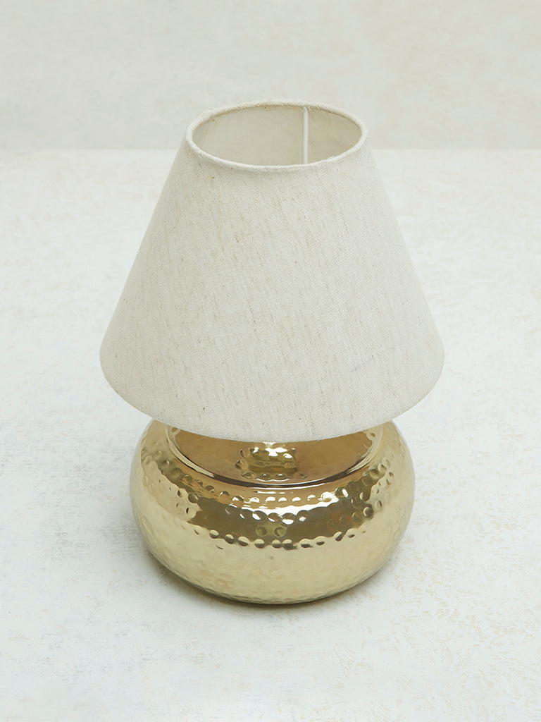 Westside Home Gold Textured Table Lamp- Small