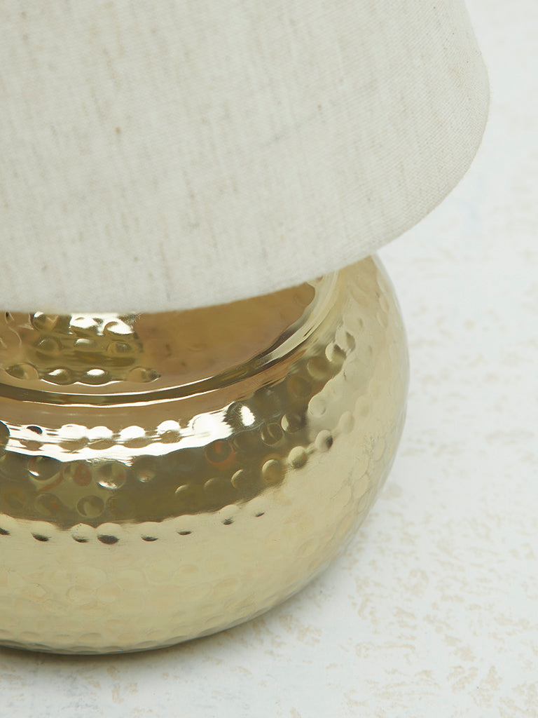 Westside Home Gold Textured Table Lamp- Small