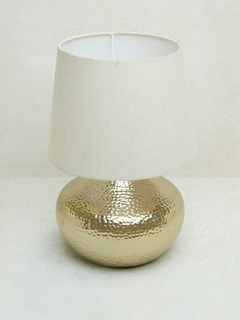 Westside Home Gold Textured Table Lamp- Small