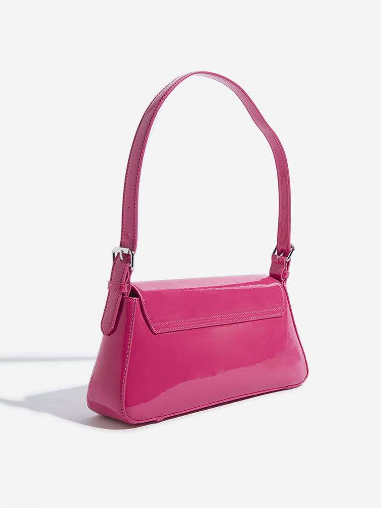 Nuon Fuchsia Baguette Bag