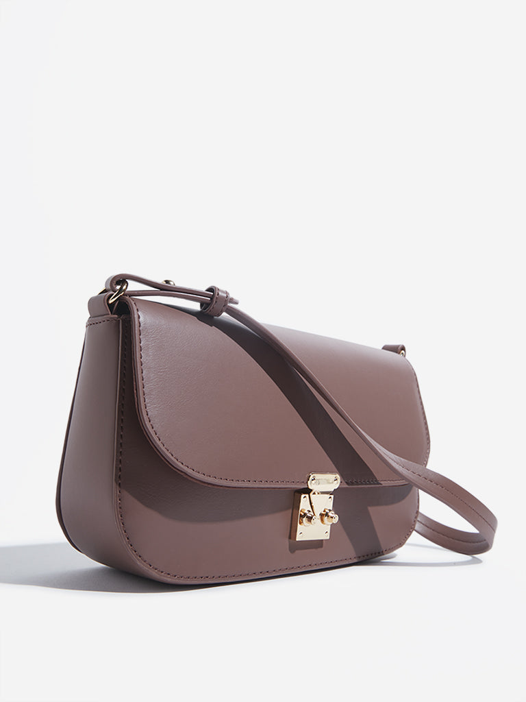 Wardrobe Brown Baguette Bag