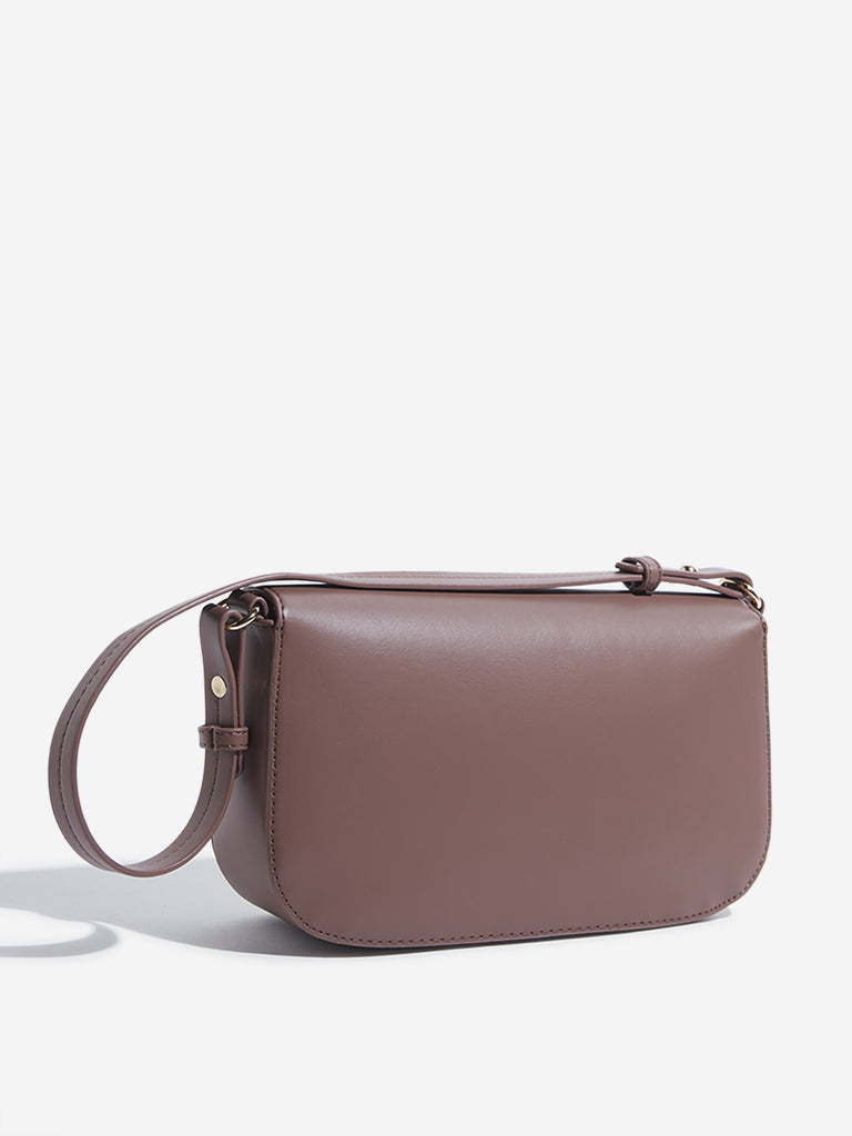 Wardrobe Brown Baguette Bag