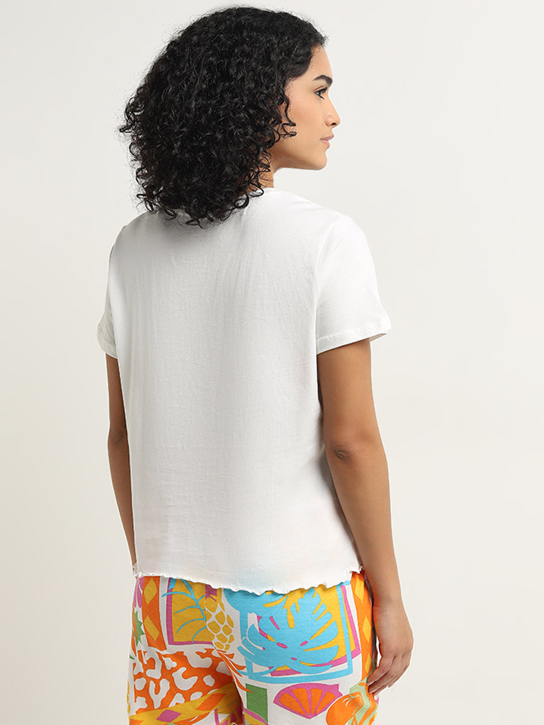 Wunderlove Multicolour Parrot Cotton Shorts Set In A Bag