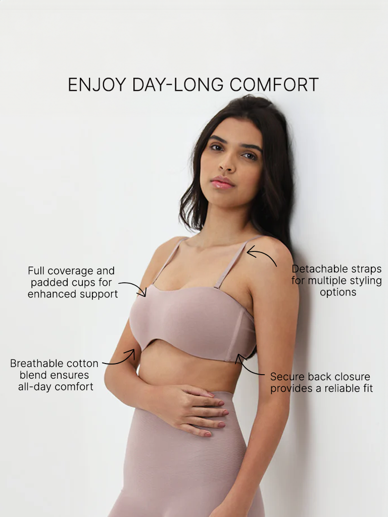 Wunderlove Light Mauve Strapless Padded Bra