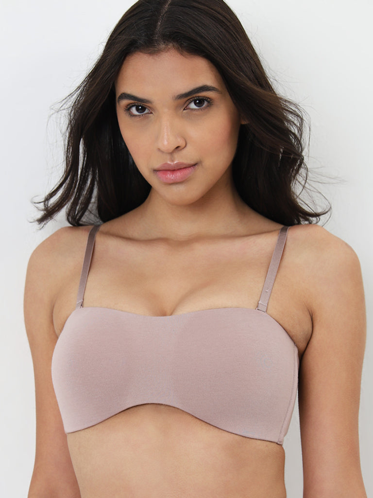 Wunderlove Light Mauve Strapless Padded Bra