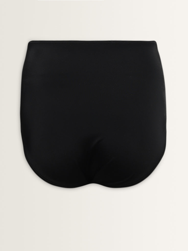 Wunderlove Swimwear Black Full Brief