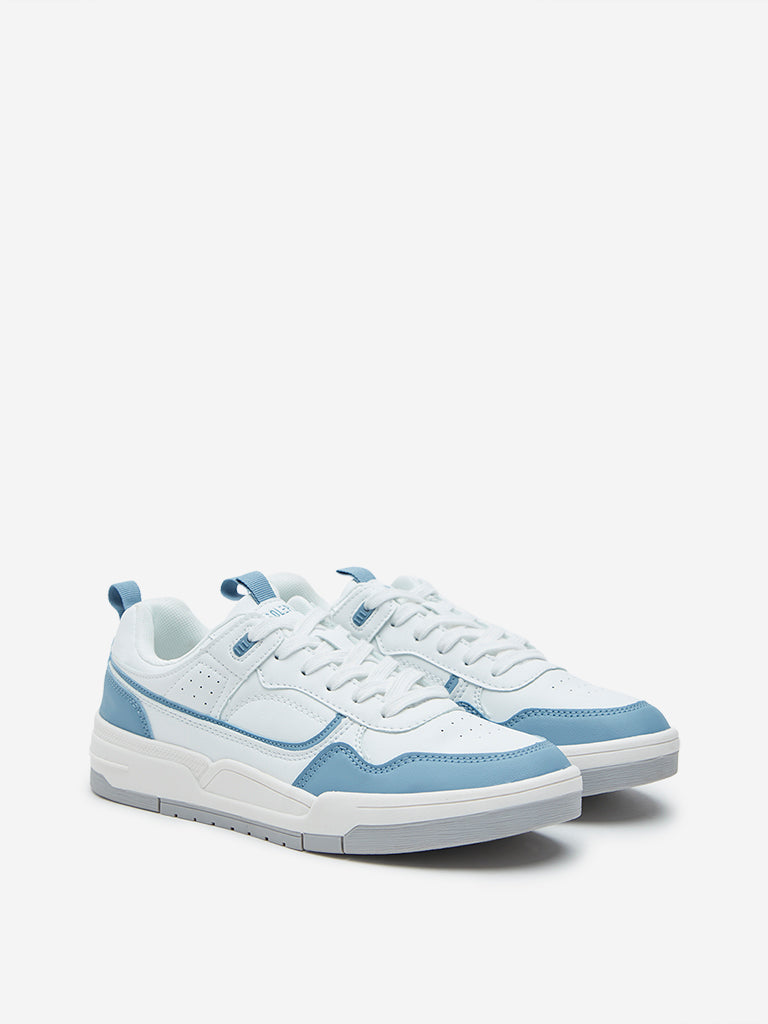 SOLEPLAY Blue Colour-Blocked Sneakers