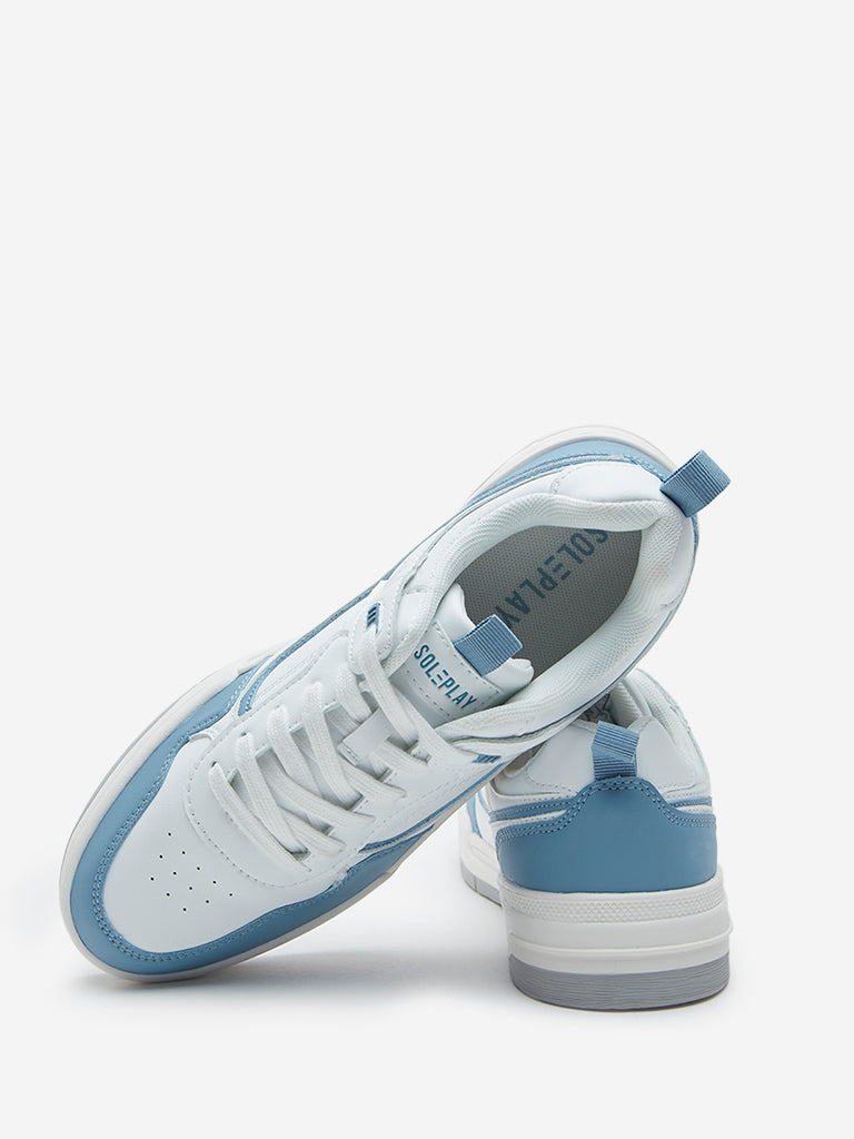 SOLEPLAY Blue Colour-Blocked Sneakers