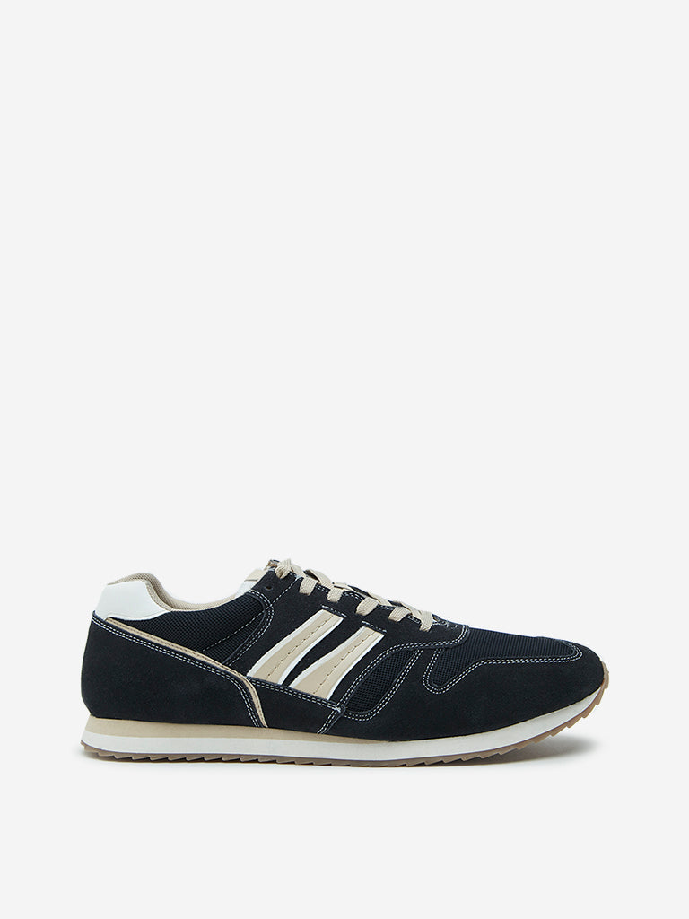 SOLEPLAY Navy Mesh-Detailed Sneakers