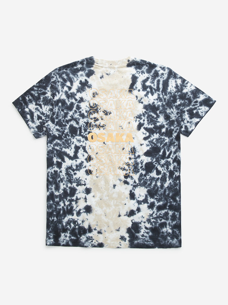 Y&F Kids Multicolour Tie and Dye Printed Cotton T-Shirt