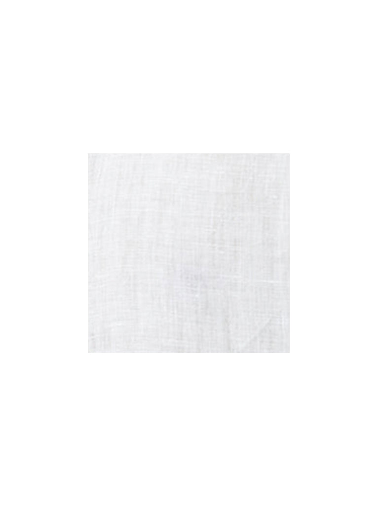 Ascot White Solid Relaxed-Fit Linen Shirt