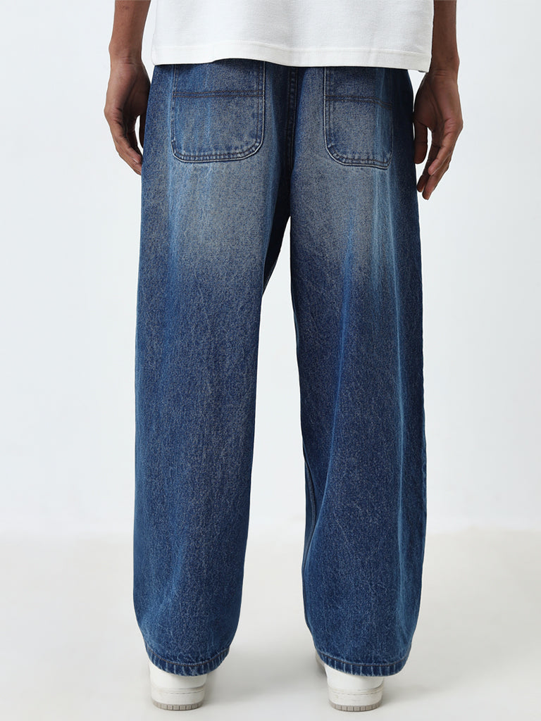 Nuon Blue Relaxed - Fit Mid - Rise Jeans