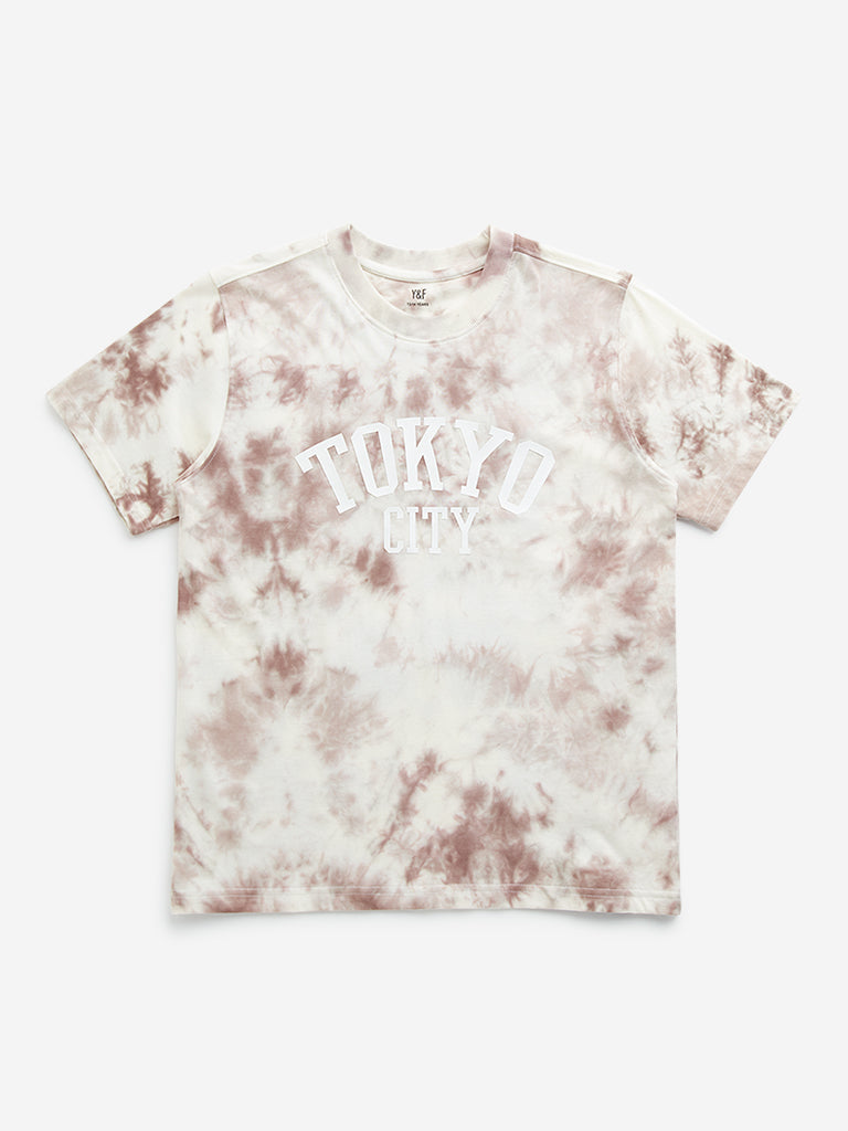 Y&F Kids Multicolour Tie-Dye Design Cotton T-Shirt