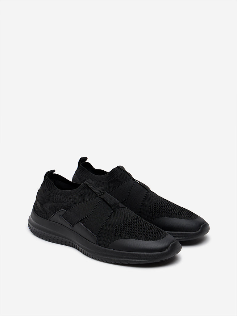 Buy SOLEPLAY Black Cross Elastic-Detailed Shoes from Westside