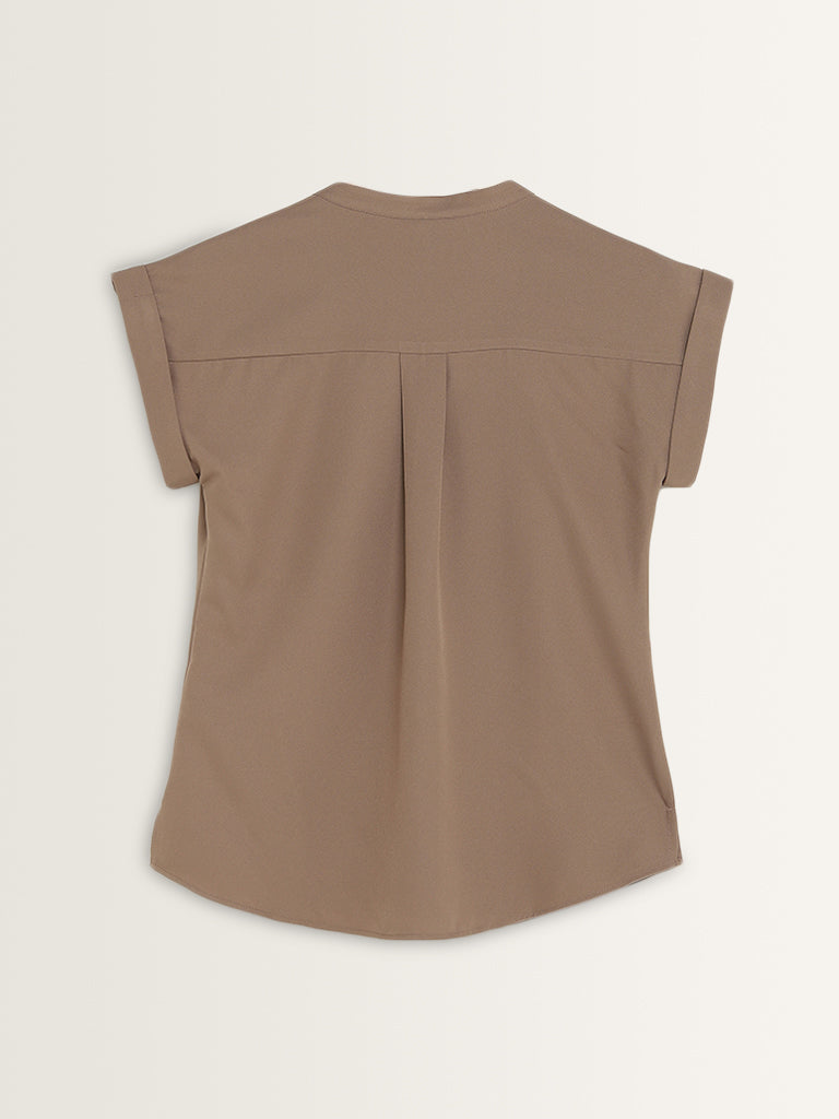 Wardrobe Taupe Solid Top