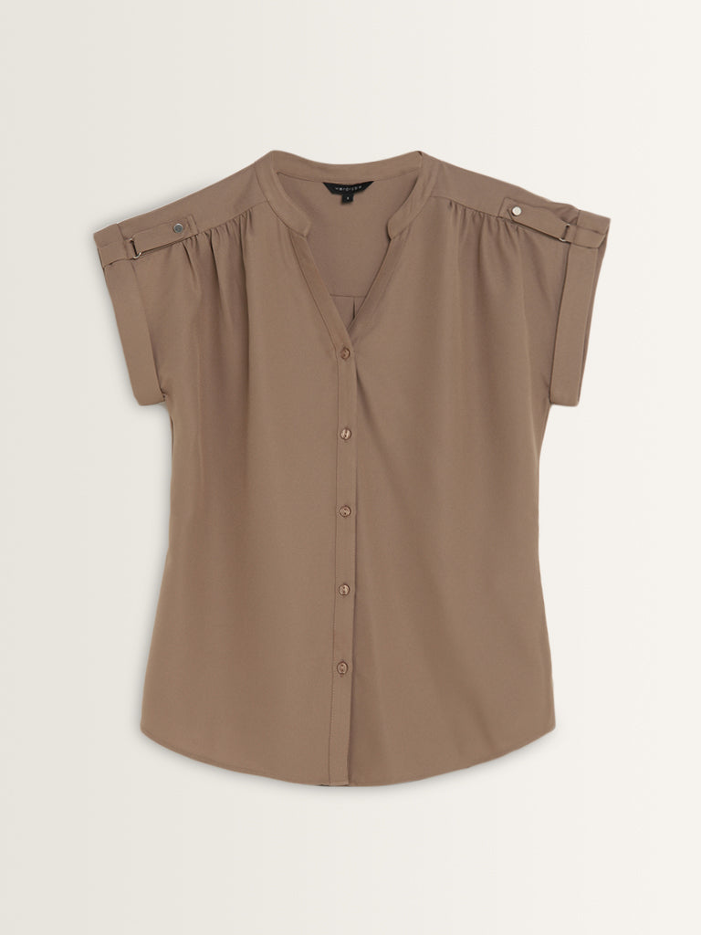 Wardrobe Taupe Solid Top