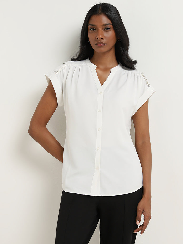 Wardrobe White Solid Top