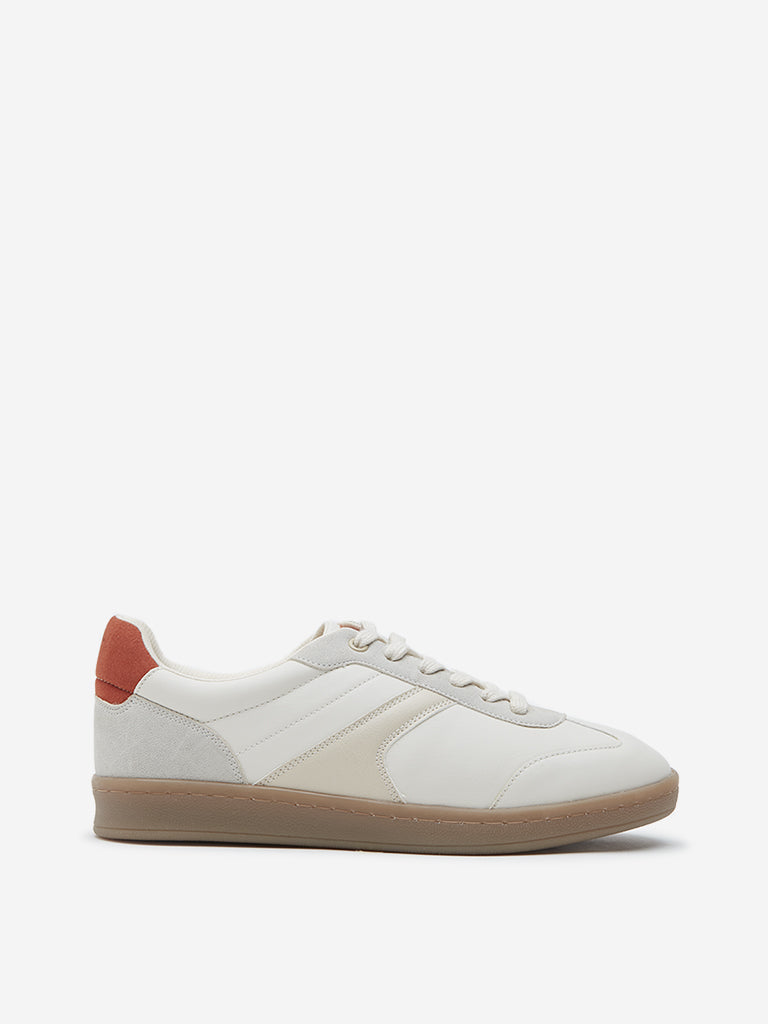 LUNA BLU Beige Colour-Blocked Sneakers