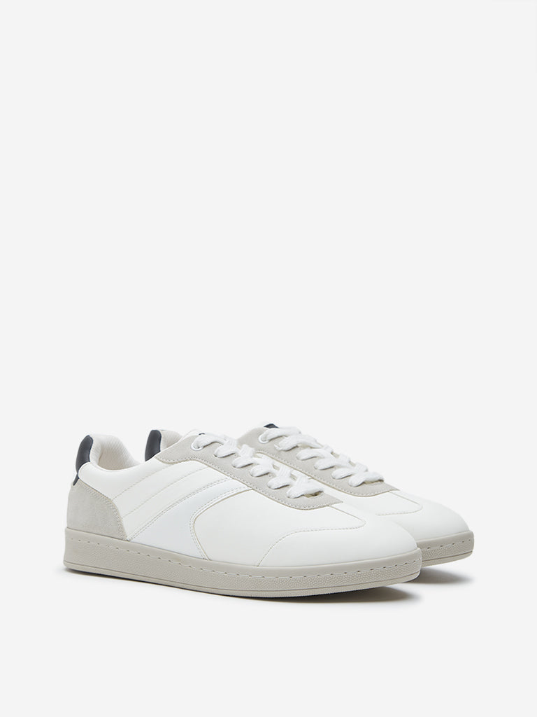 LUNA BLU White Colour-Blocked Sneakers