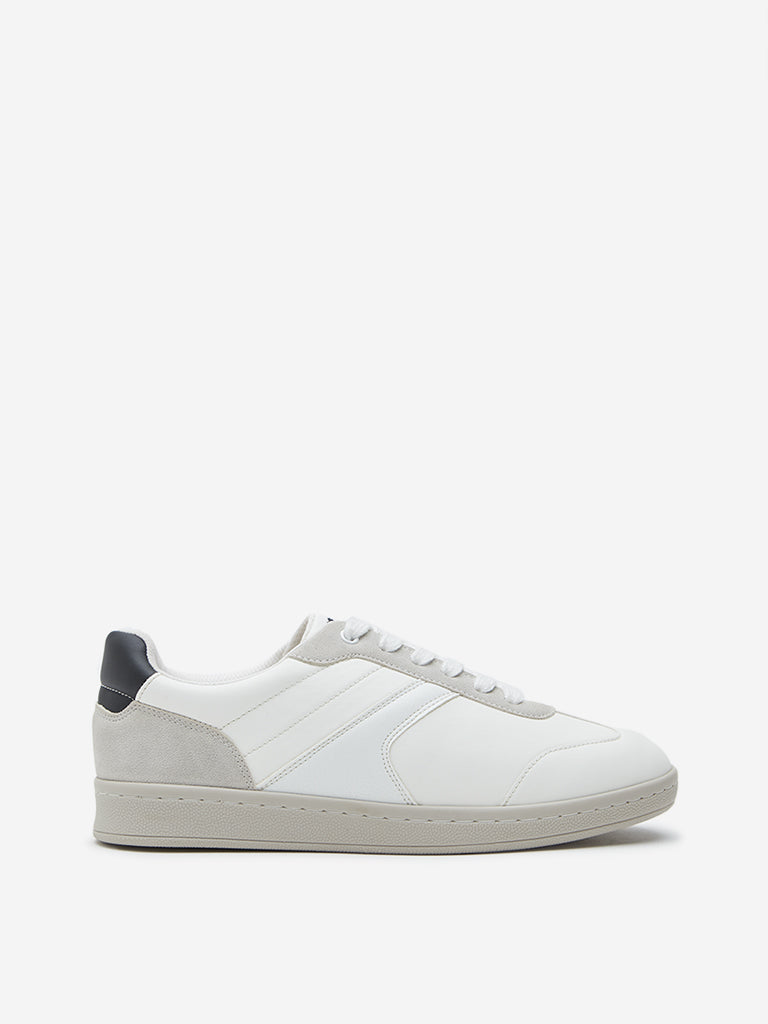 LUNA BLU White Colour-Blocked Sneakers