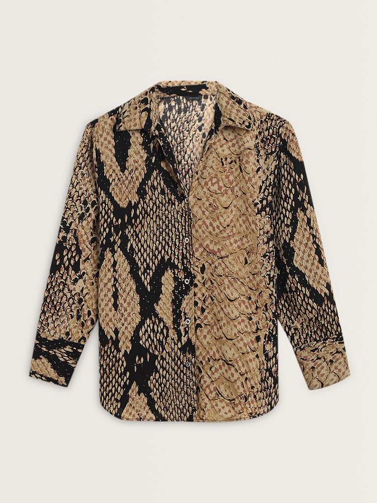 Wardrobe Multicolour Animal Print Shirt