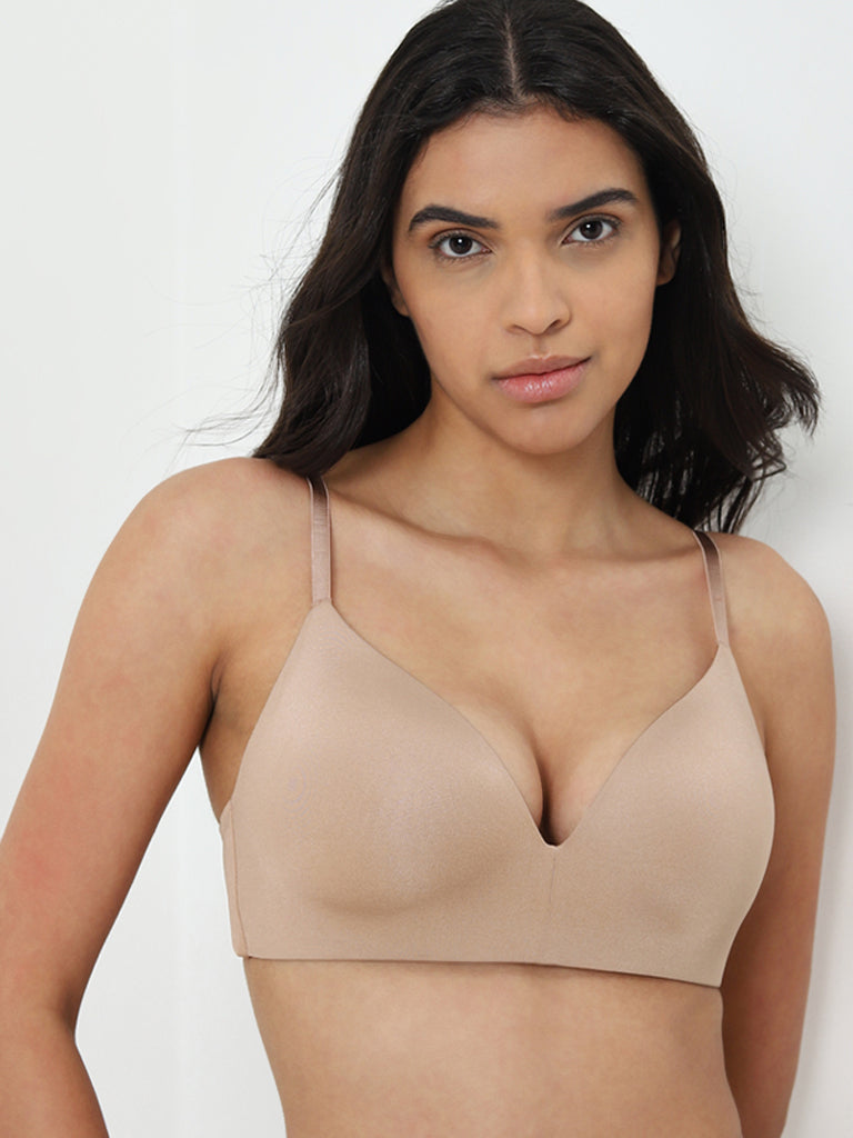 Wunderlove Taupe Padded Push Up Bra