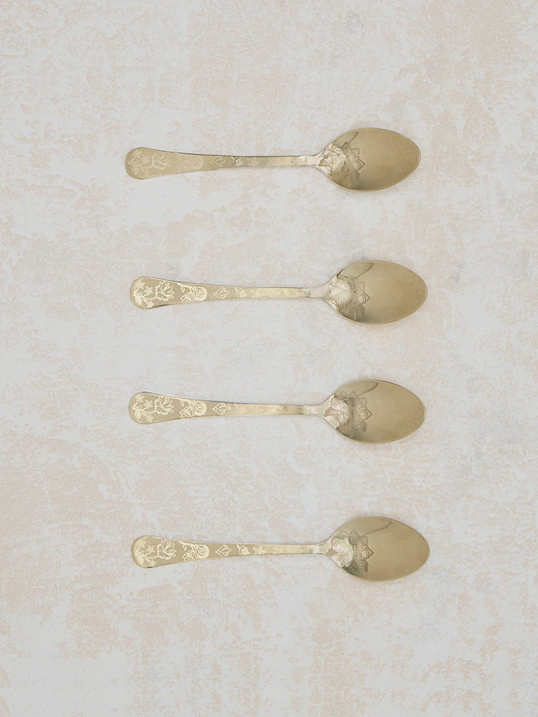 Westside Home Dull Gold Tablespoons - (Set of 4)