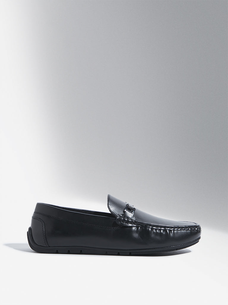 SOLEPLAY Black Metal-Detailed Loafers